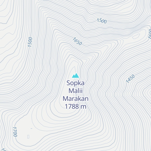 Map of Sopka Malii Marakan