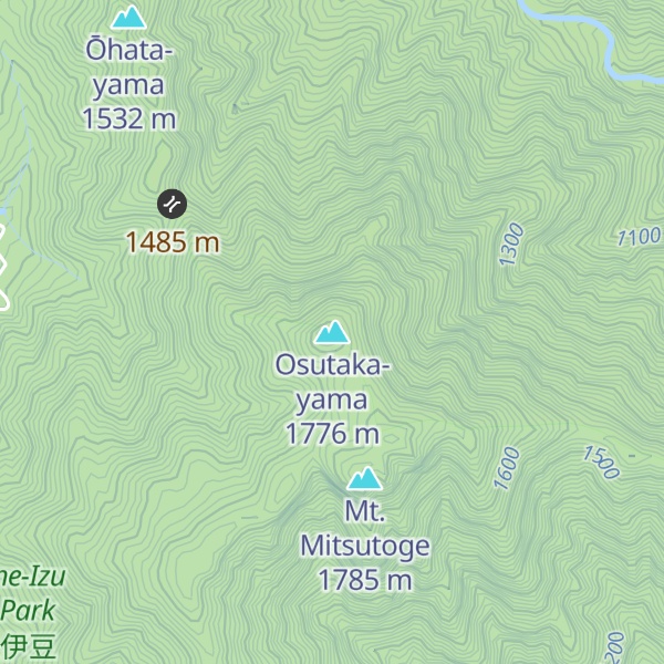 Map of Osutaka-yama