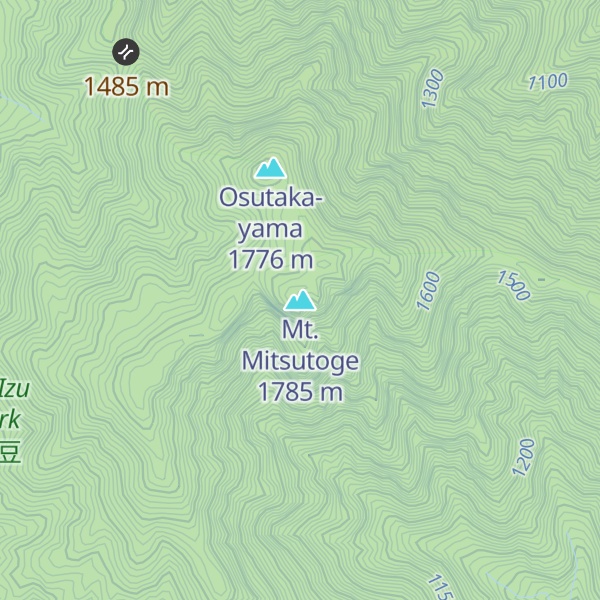 Map of Mt. Mitsutoge