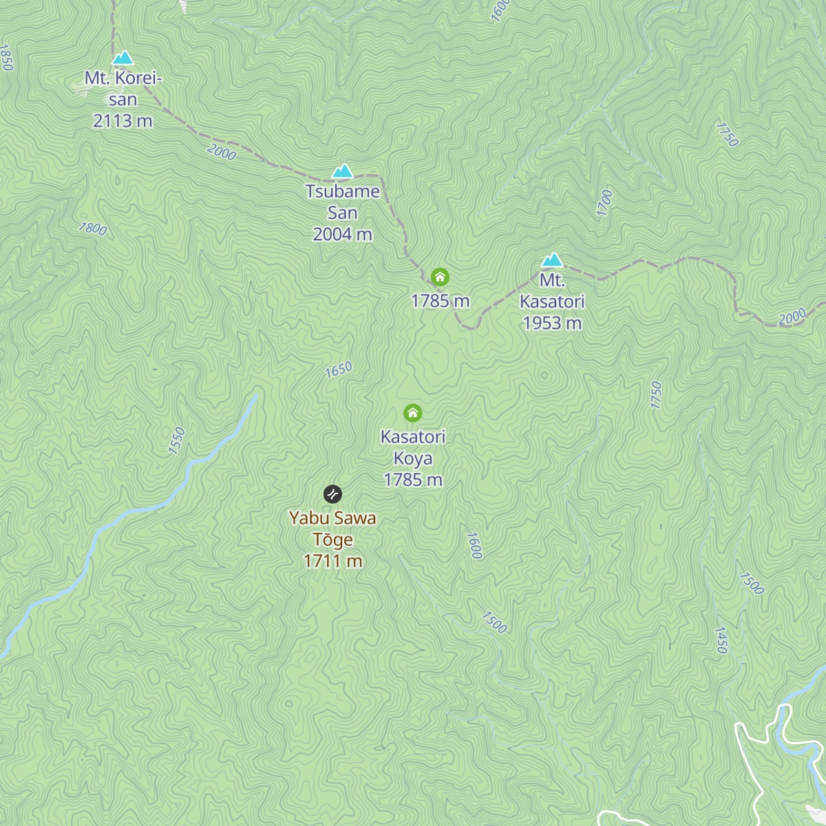 Kasatori Koya map
