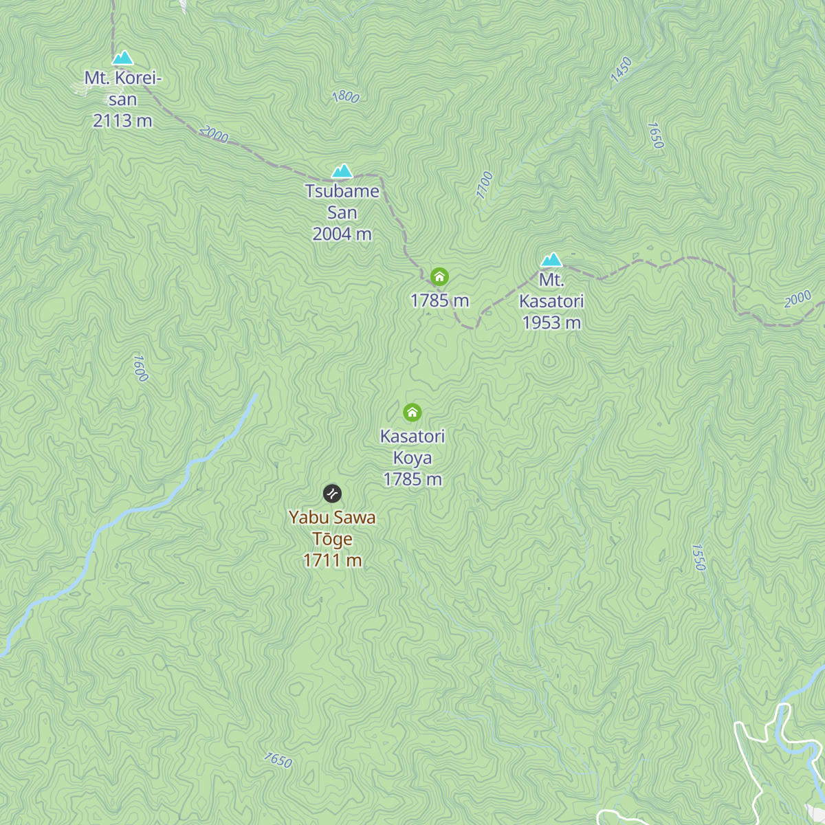 Kasatori Koya map