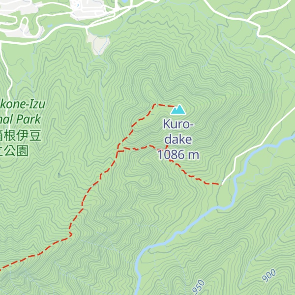 Map of Ashitaka mountain hut