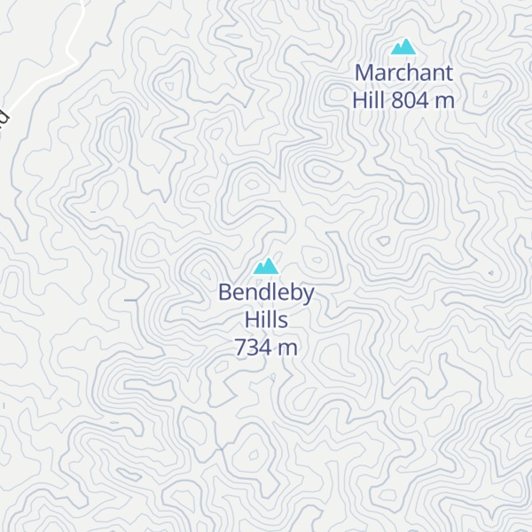 Map of Bendleby Hills