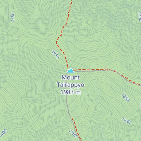 Map of Mount Tairappyo