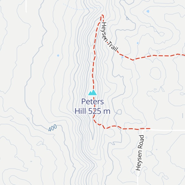 Map of Peters Hill