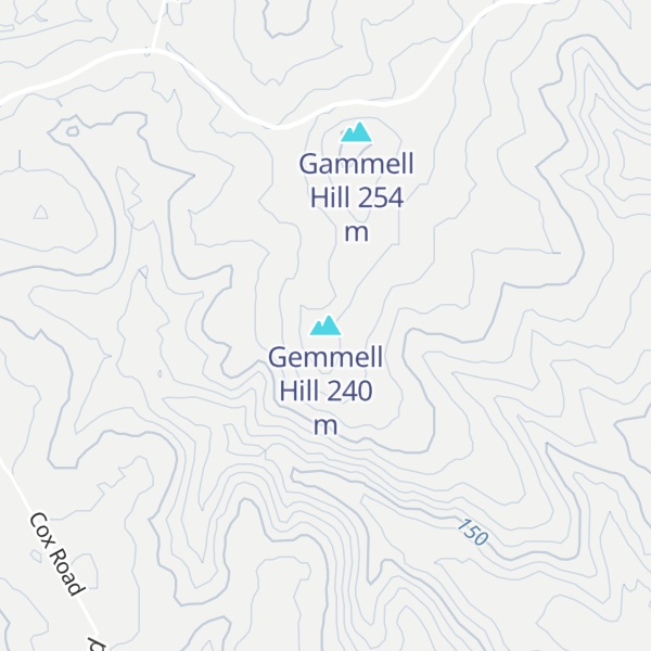 Map of Gemmell Hill