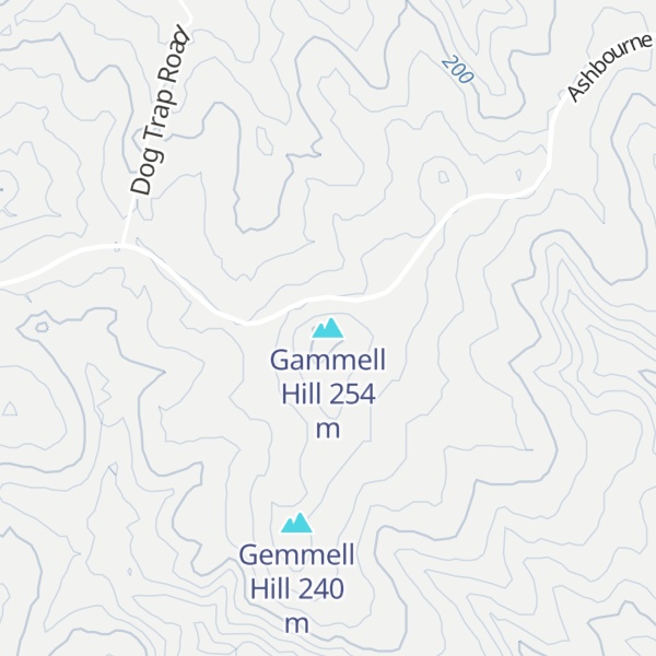 Map of Gammell Hill
