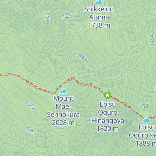 Map of Mount Sennokura