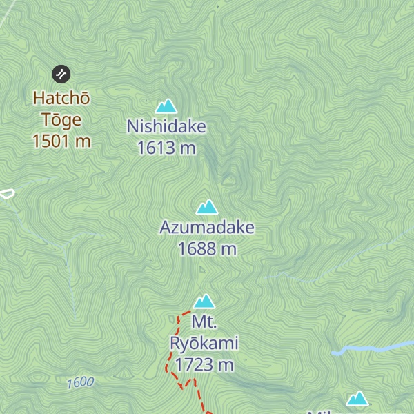 Map of Azumadake