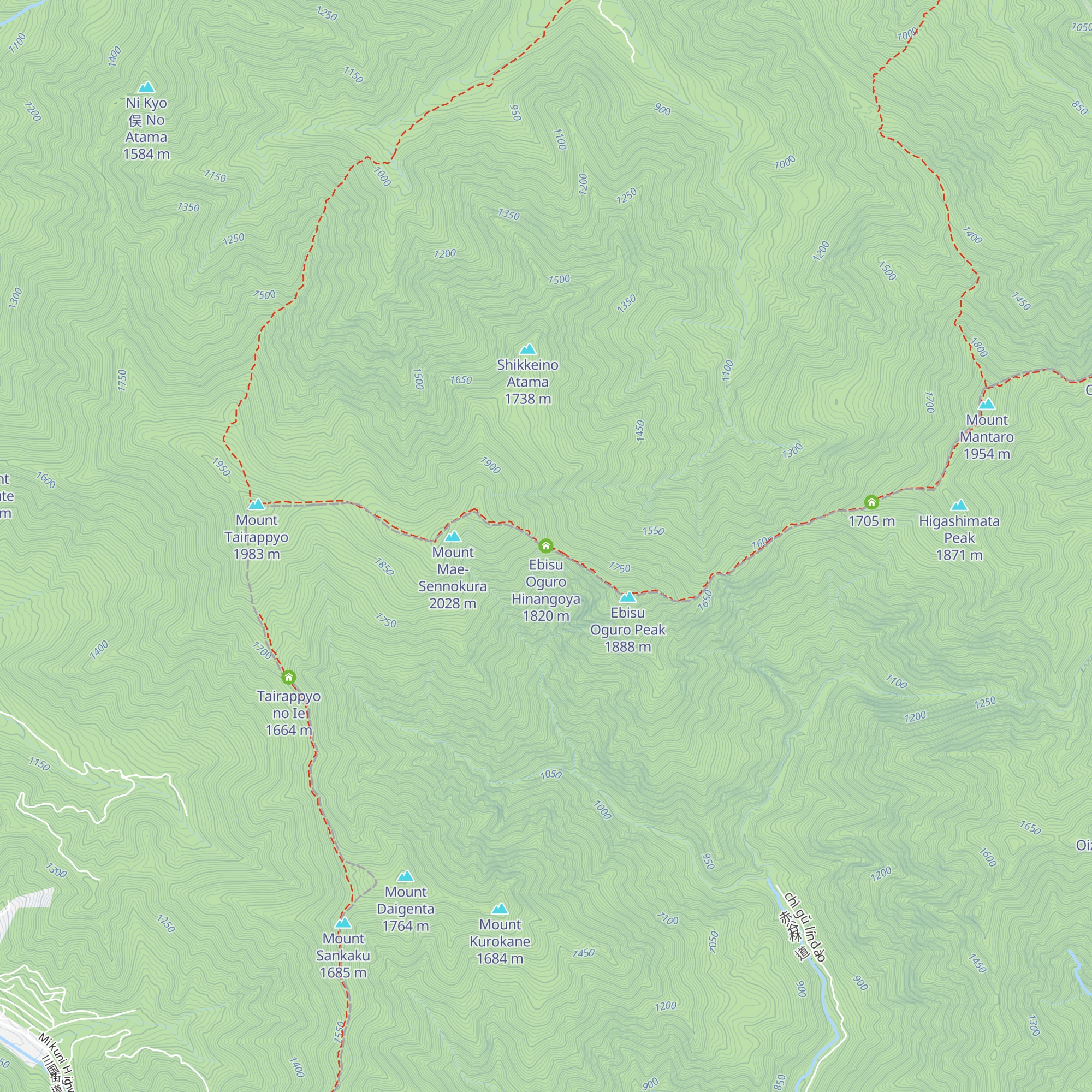 Ebisu Oguro Hinangoya map