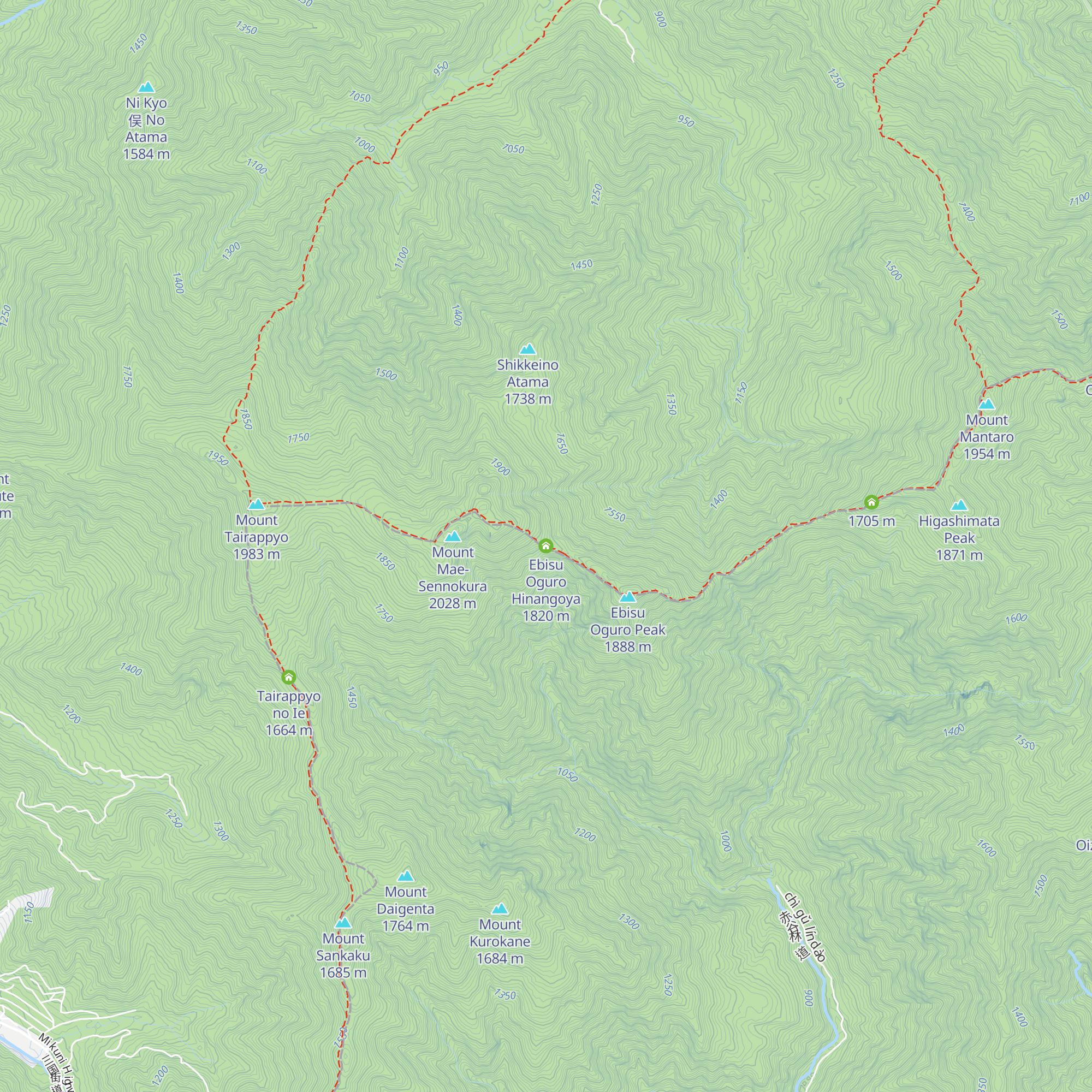 Ebisu Oguro Hinangoya map