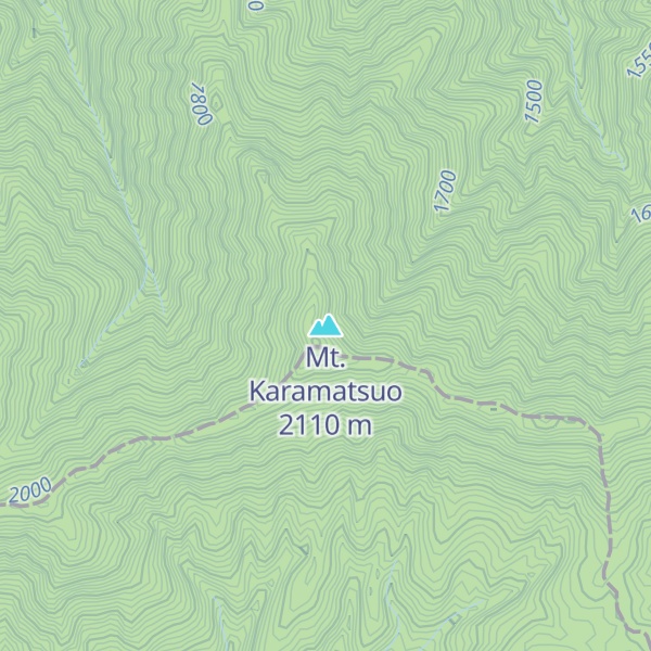 Map of Mt. Karamatsuo