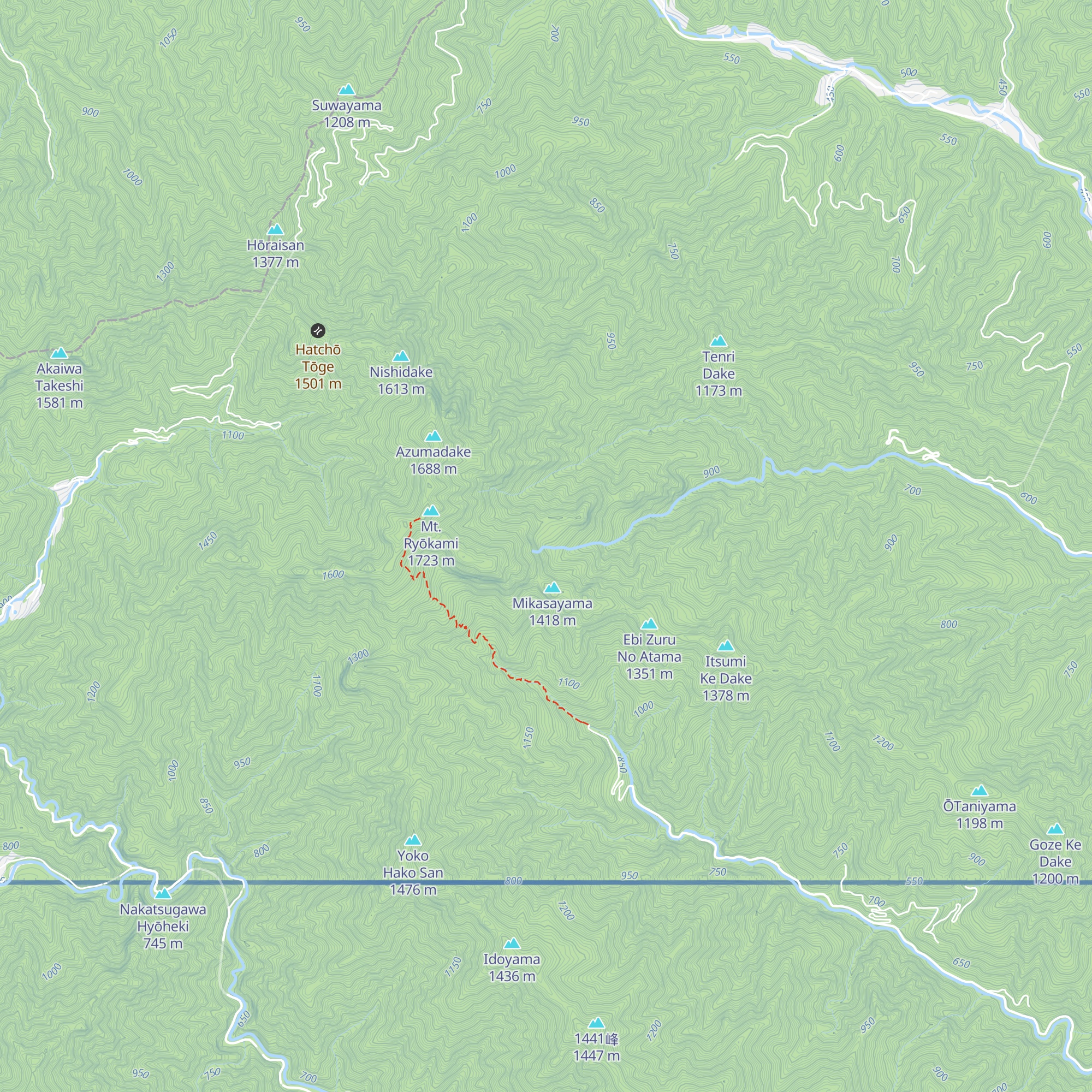 Kiyotaki Hinan Koya map