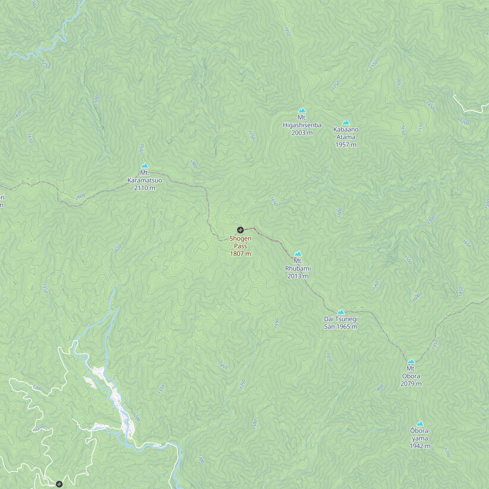 Shōgen Koya map