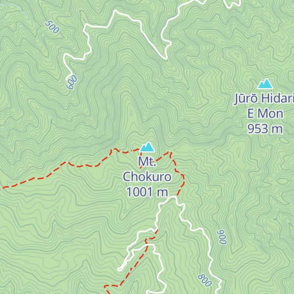 Map of Mt. Chokuro
