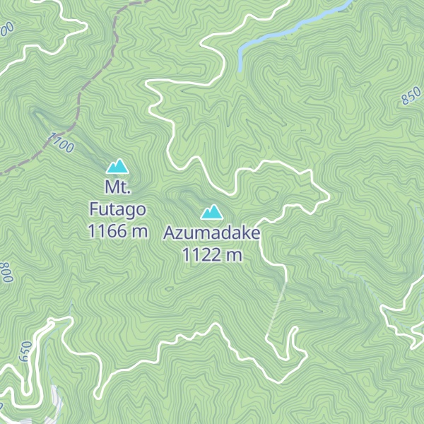 Map of Azumadake