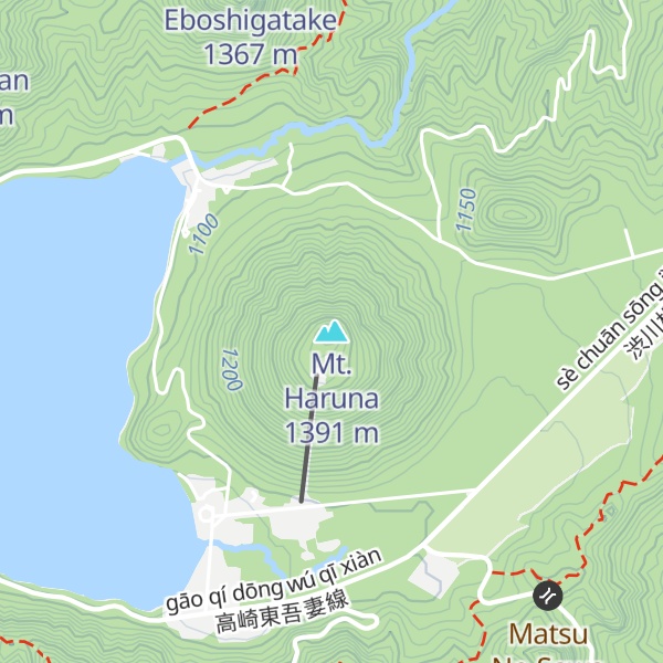 Map of Mt. Haruna