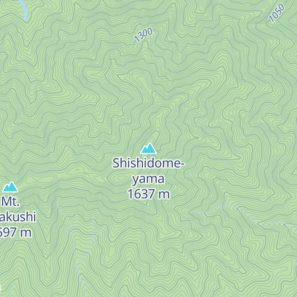Map of Shishidome-yama