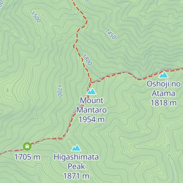 Map of Mount Mantaro