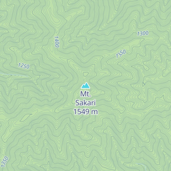 Map of Mt. Sakari