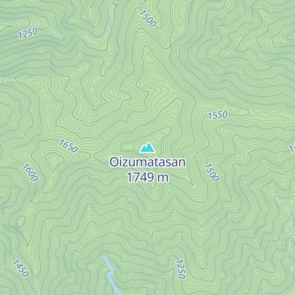 Map of Oizumatasan