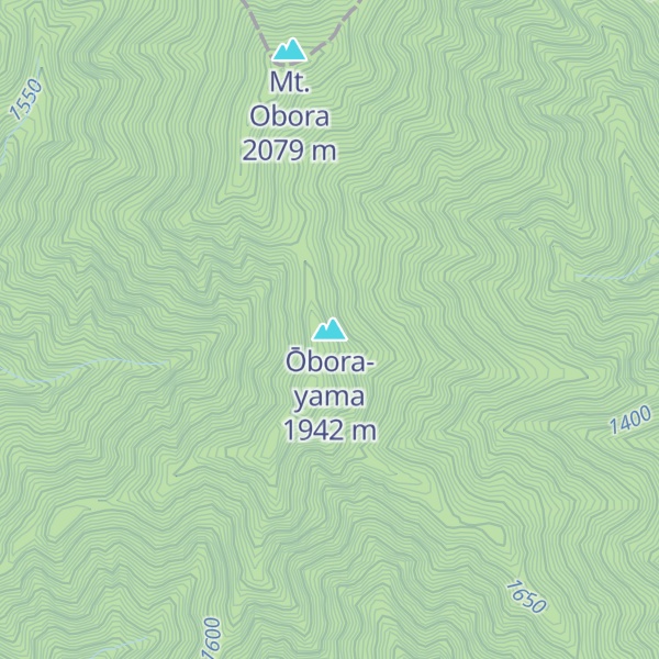 Map of Ōbora-yama