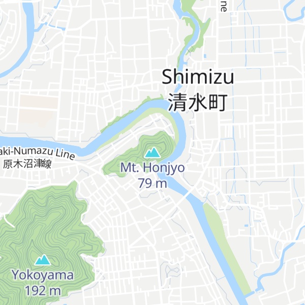 Map of Mt. Honjyo