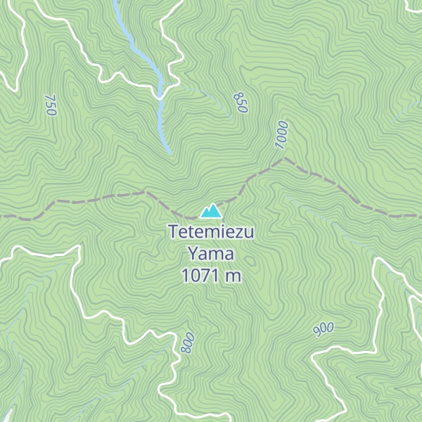 Map of Tetemiezu Yama