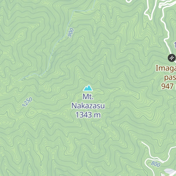Map of Mt. Nakazasu