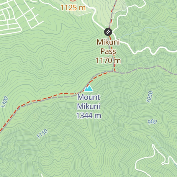 Map of Mount Mikuni