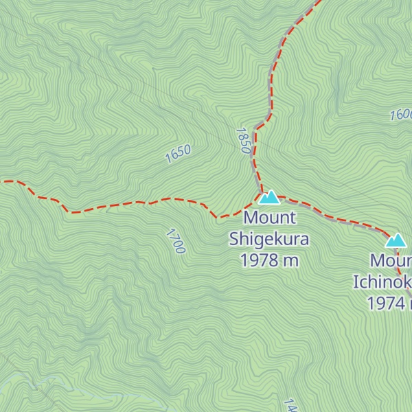 Map of Shigekuradake Hinan Koya