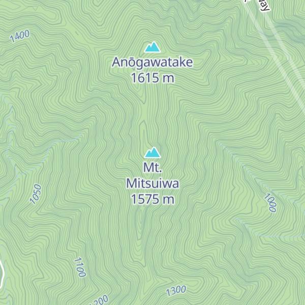 Map of Mt. Mitsuiwa
