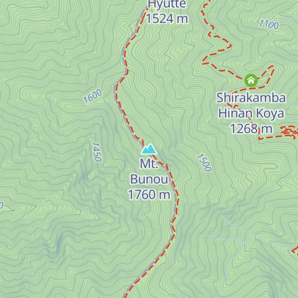 Map of Mt. Bunou
