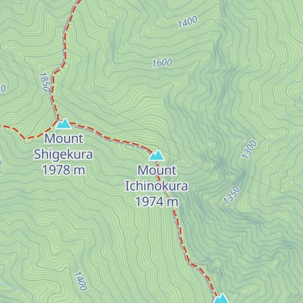 Map of Ichinokuradake Hinan Koya