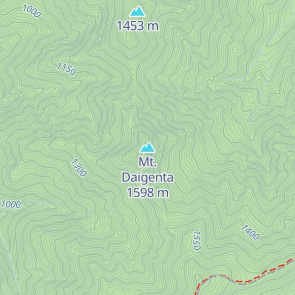 Map of Mt. Daigenta
