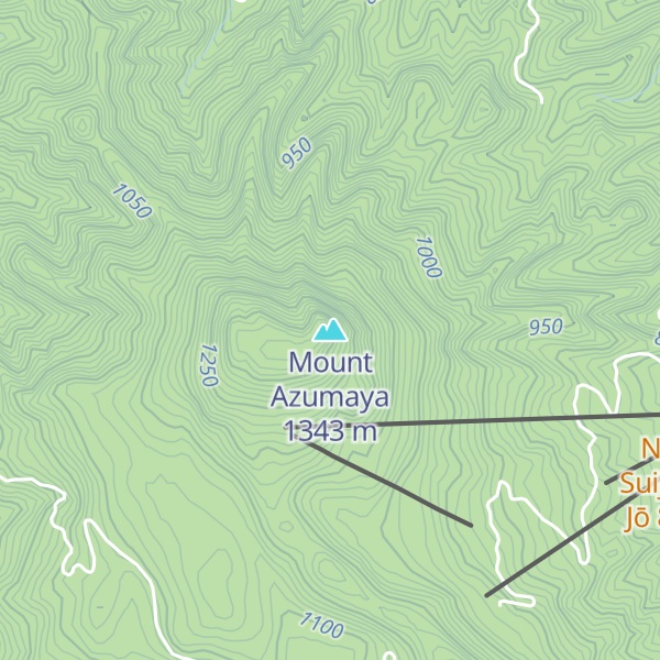 Map of Mount Azumaya