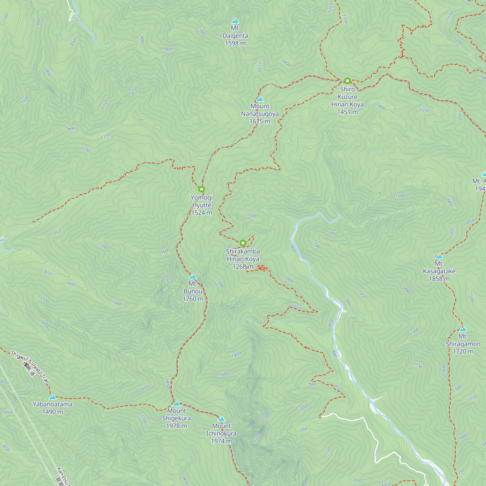 Shirakamba Hinan Koya map