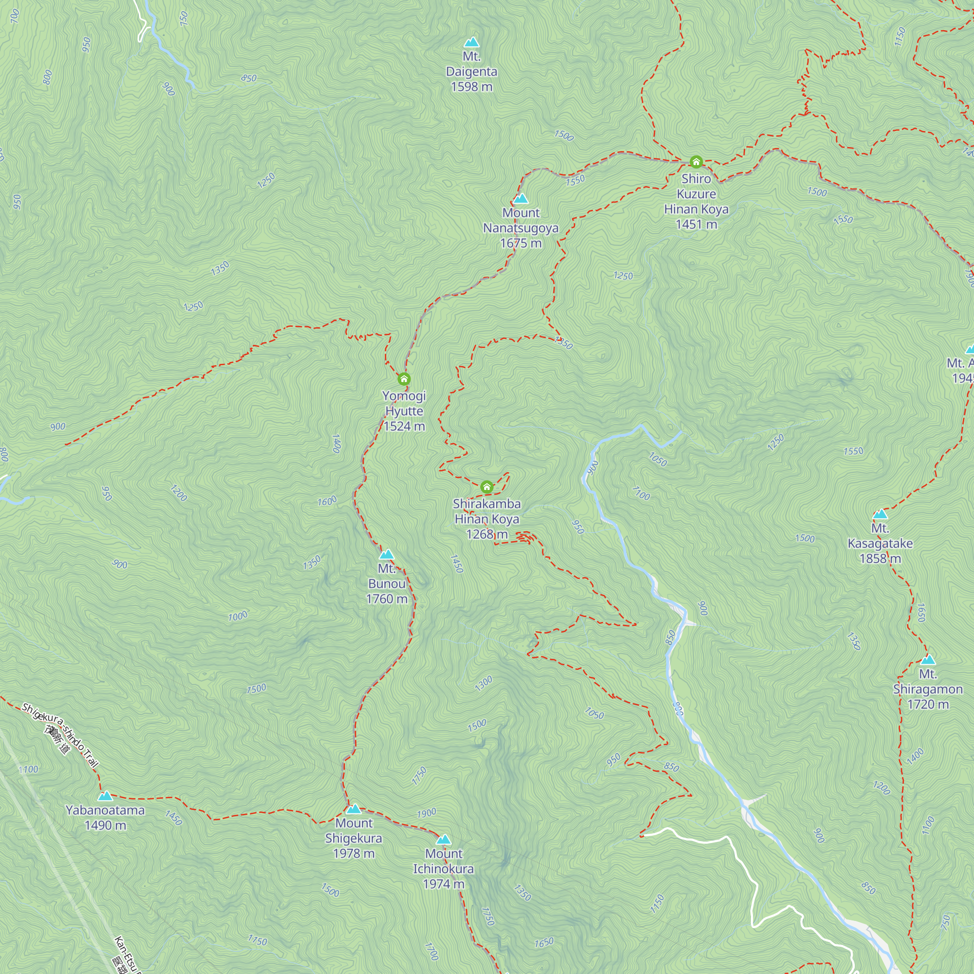 Shirakamba Hinan Koya map