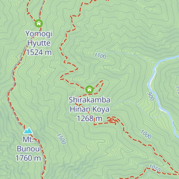 Map of Shirakamba Hinan Koya
