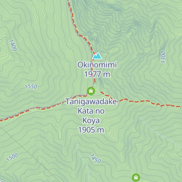Map of Tanigawadake Kata no Koya