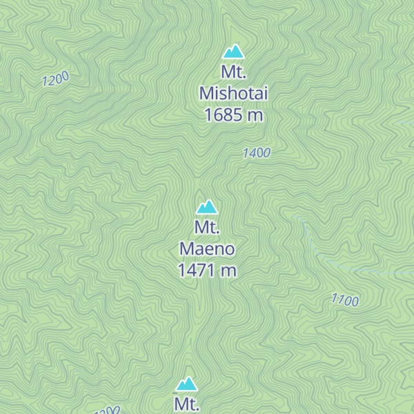 Map of Mt. Maeno