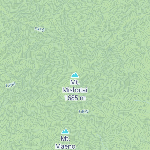 Map of Mt. Mishotai