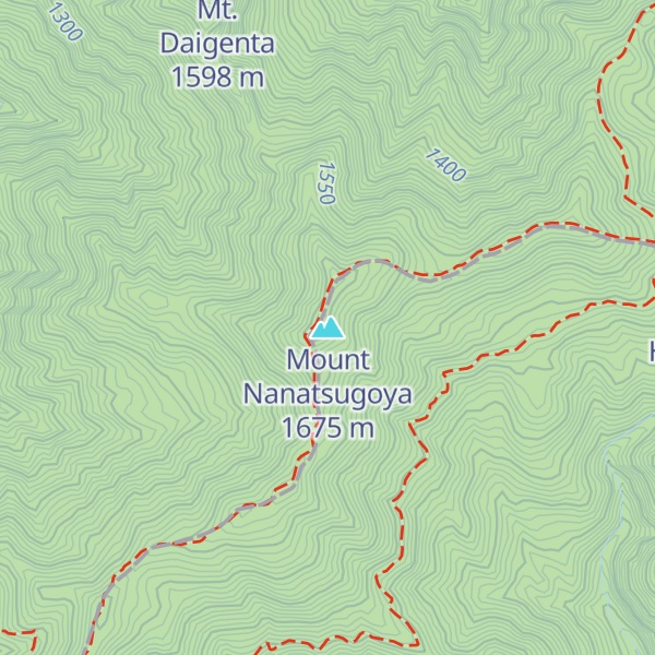 Map of Mount Nanatsugoya