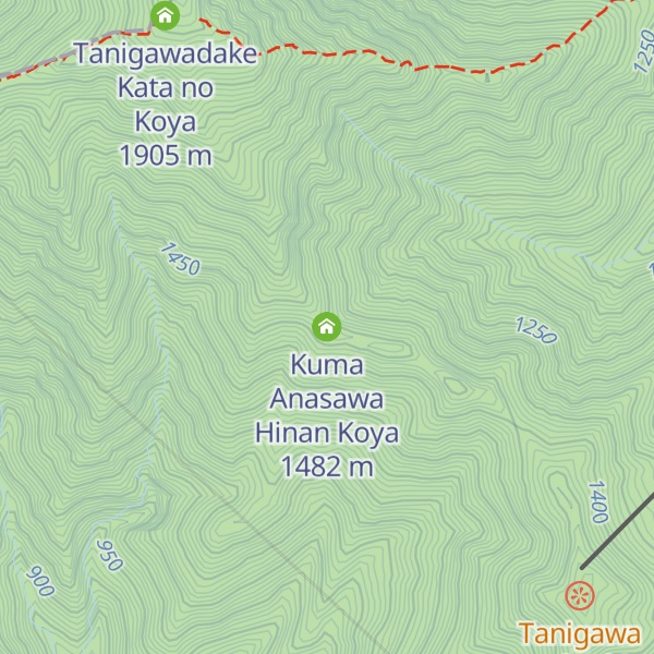 Map of Kuma Anasawa Hinan Koya