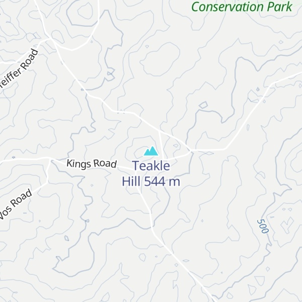 Map of Teakle Hill