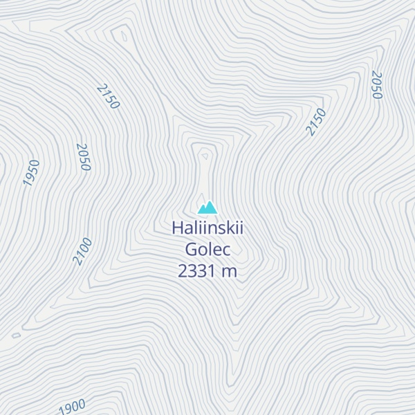 Map of Haliinskii Golec