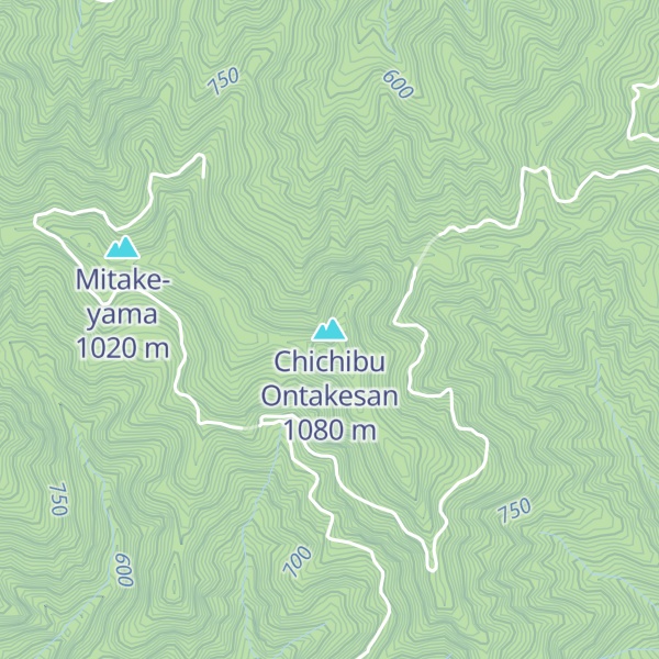 Map of Chichibu Ontakesan