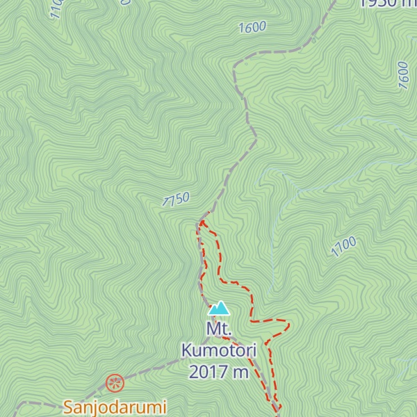 Map of Kumotori-Sanso Lodge