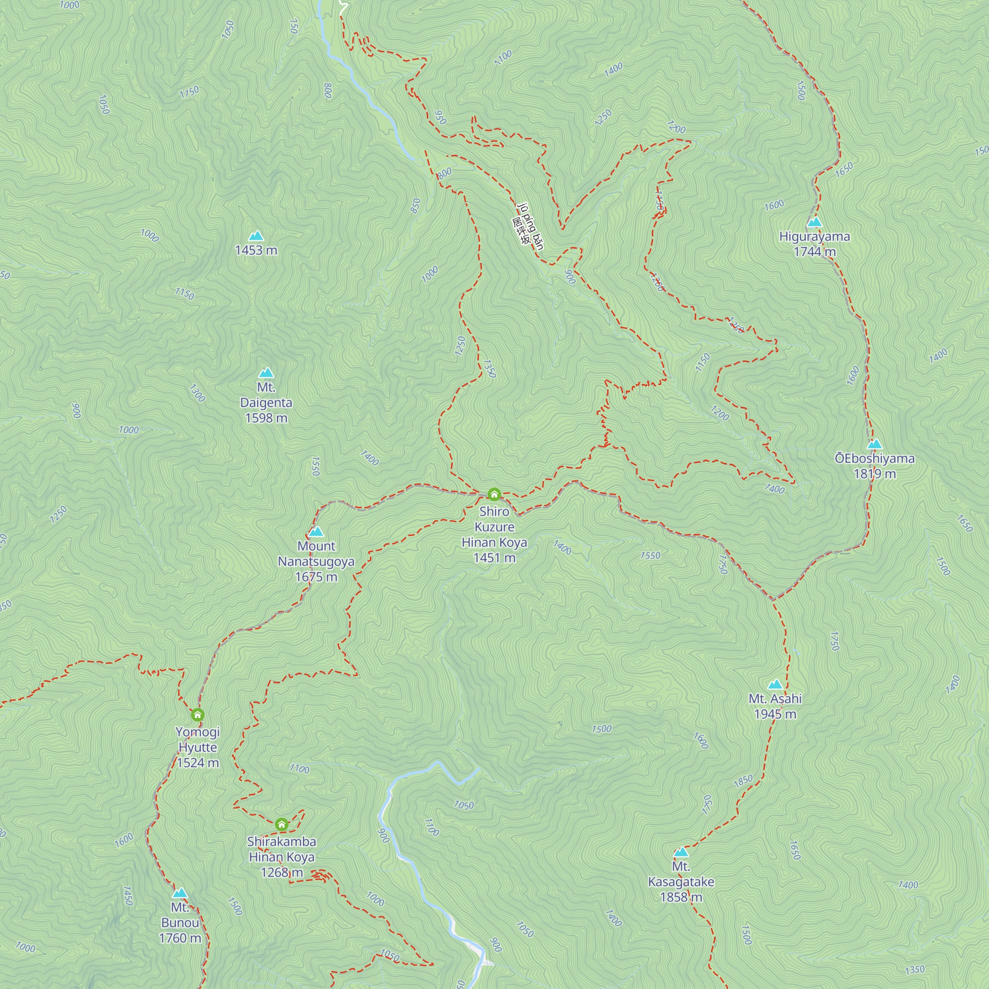 Shiro Kuzure Hinan Koya map