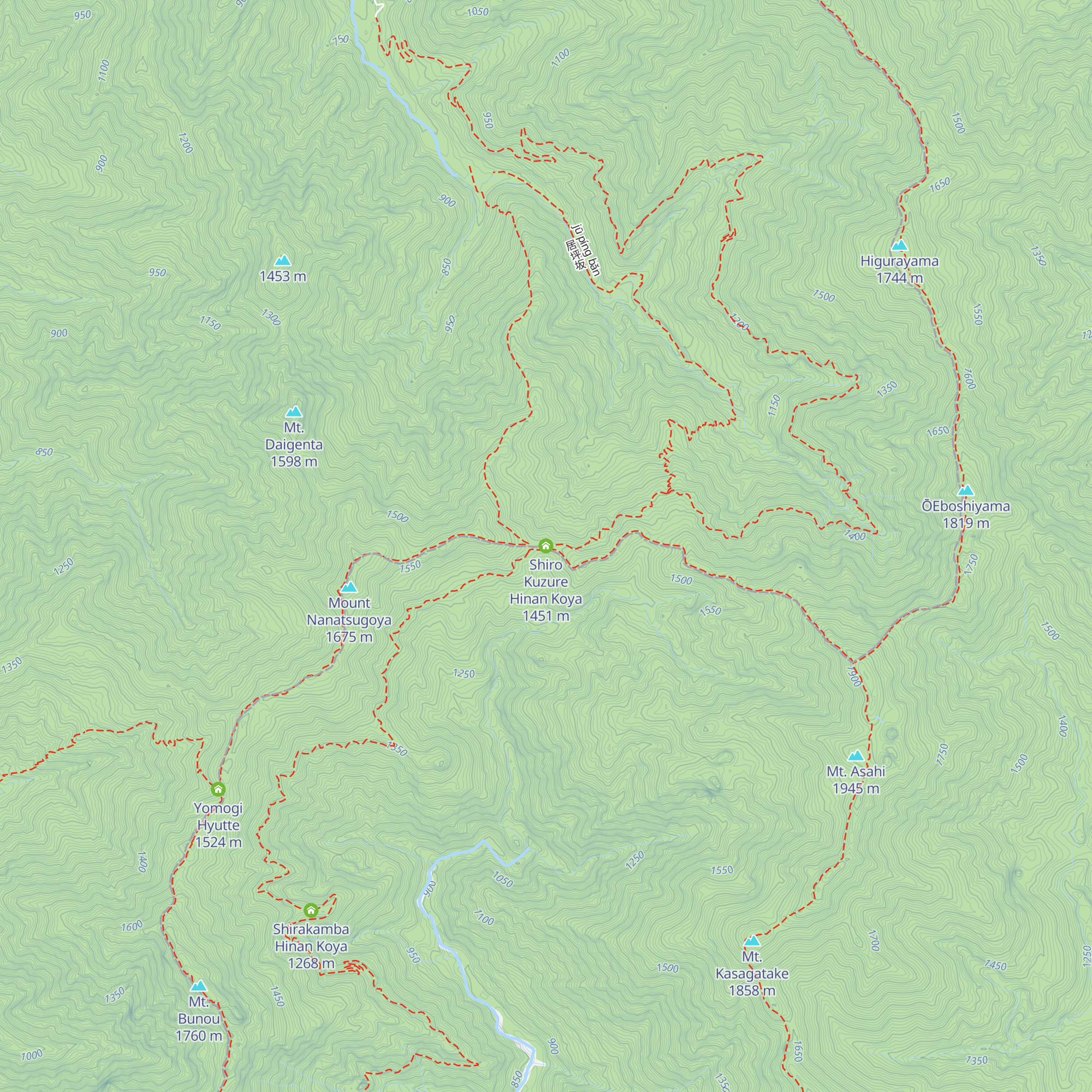 Shiro Kuzure Hinan Koya map